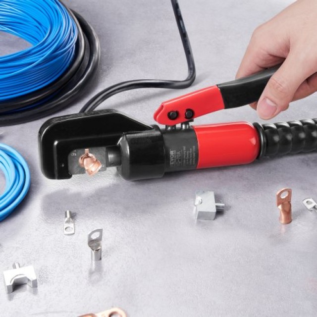 VEVOR Υδραυλική Πρέσα Καλωδίων AWG12-2/0 με Αξεσουάρ  DLYJQTLDLAWG16PK0V0