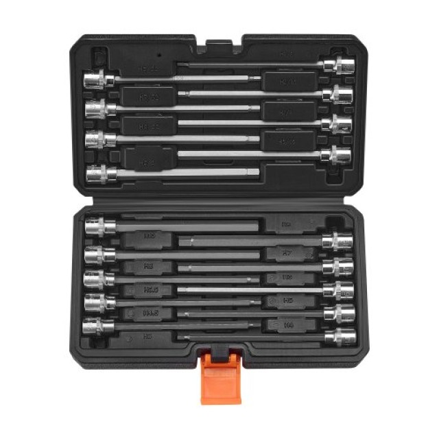 VEVOR Σετ Καρυδάκια Άλεν 18 Τεμαχίων 3/8 S2 Cr-V PTTT38HEXSD0DLCSKV0