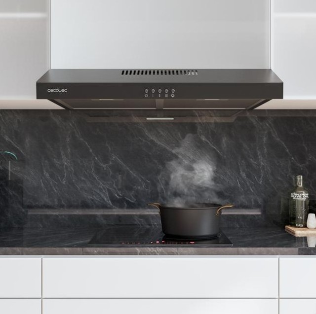 Απορροφητήρας 60 cm Μαύρο Bolero Flux CM 602200 Black B Cecotec CEC-02857
