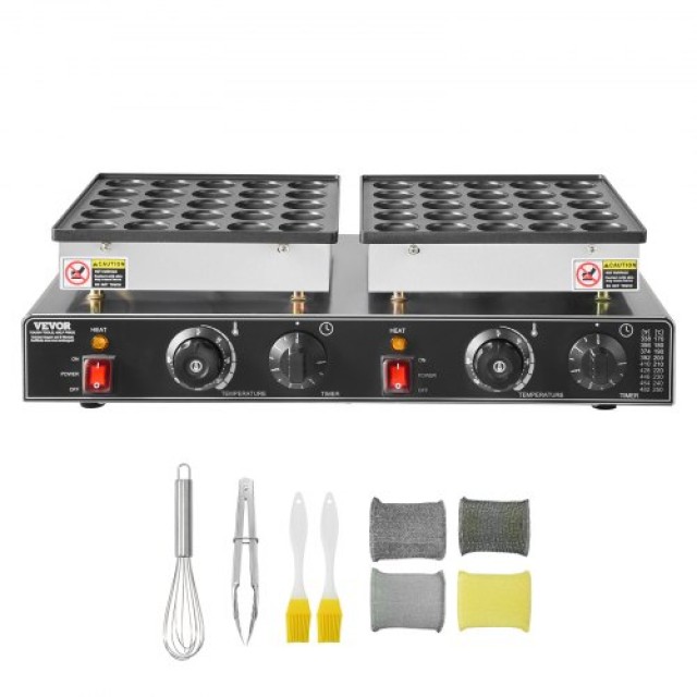 VEVOR Κατασκευαστής Μίνι Ολλανδικών Pancake 50PCS 1800W Αντικολλητι...