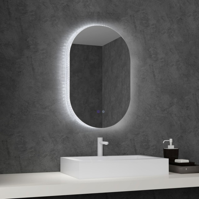 Kleankin Καθρέφτης Μπάνιου LED 81x51x4.5 εκ. 834-589V00CR