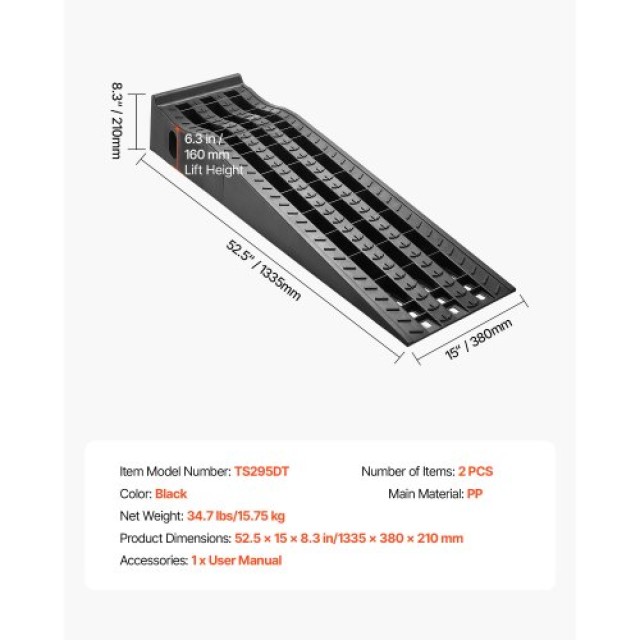 VEVOR Βαριών Καθηκόντων Φορητές Ράμπες Αυτοκινήτου 5897 kg, για Συν... VEVOR Βαριών Καθηκόντων Φορητές Ράμπες Αυτοκινήτου 5897 kg, για Συν...