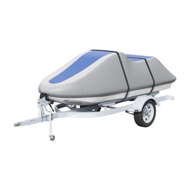 Κάλυμμα Jet Ski VEVOR, Αδιάβροχο 600D, Γκρι+Μπλε  MTTZ600D1261S5O7FV0