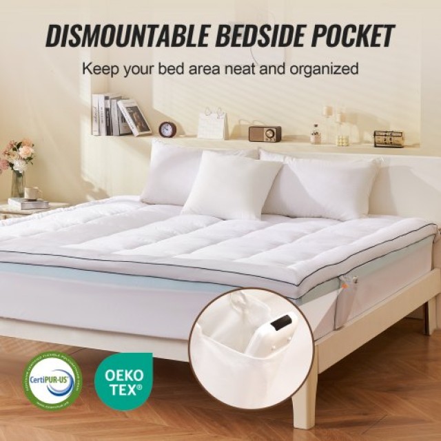 VEVOR  Επίστρωμα Στρώματος Premium Memory Foam King 1930.4 mm x 2032 mmDHYCDZ7680INM5WOQV0