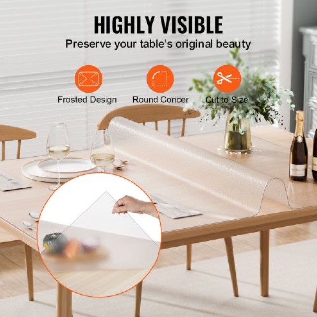 VEVOR Προστατευτικό Τραπέζι 24x48 1.5mm Ματ PVC  ZFXPVCZB24X4IJJHQV0