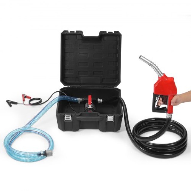 VEVOR Αντλία Μεταφοράς Καυσίμου 12V 10 GPM 1/4 HP για Πετρέλαιο με Αυτόματο Ακροφύσιο Καυσίμου CYBMG10GPM147B515V9
