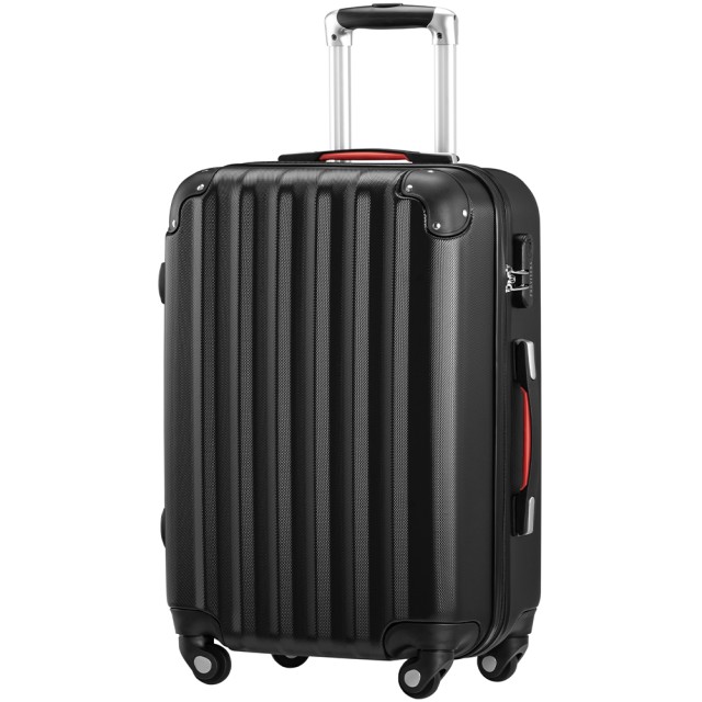 PROVITERA  Σετ 3+1 Σκληρές Βαλίτσες Easy Roll Τρόλεϊ Αποσκευές και Νεσεσέρ Ταξιδιού Μαύρο  02841549