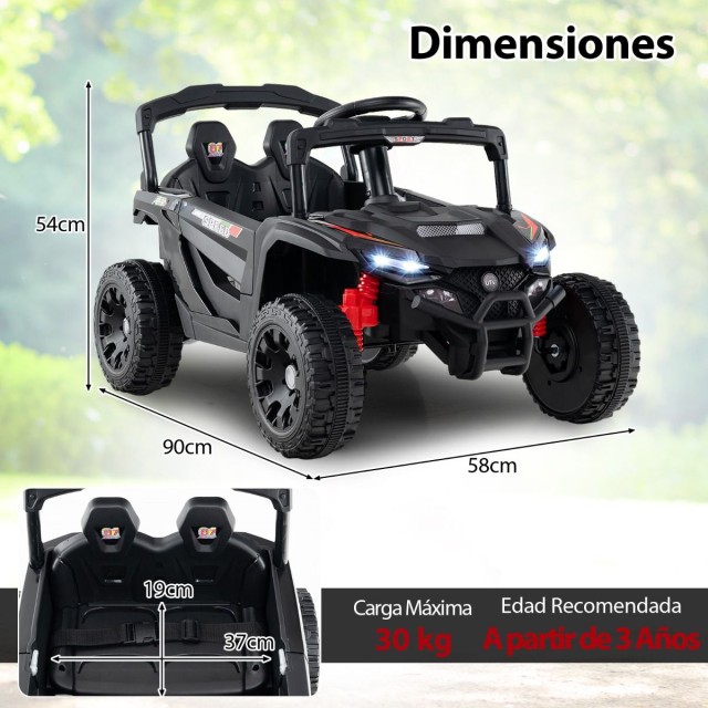 Costway Παιδικό ATV 24V Διθέσιο Ηλεκτροκίνητο Όχημα με 4 Κινητήρες,...