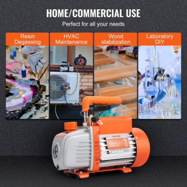 Αντλία Κενού VEVOR 1/5 HP, 3.5 CFM, 220-240V για HVAC & Ψύξη KDZKB... Αντλία Κενού VEVOR 1/5 HP, 3.5 CFM, 220-240V για HVAC & Ψύξη KDZKB...