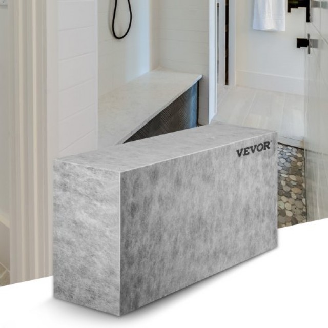VEVOR  Πλακάκι Ντους Καθίσματος, 38.2 x 11.4 x 20 Έτοιμο για Πλακάκι, Αδιάβροχο & Στεγανό, 440 lbs Φορτίο, Ορθογώνιο Καθιστικό Ντους  FSLY115X38X20Y2XKV0