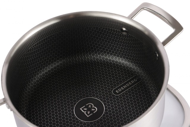 Edenberg Κατσαρόλα Ανοξείδωτη 20 cm με Αντικολλητική Επίστρωση 2.8l...