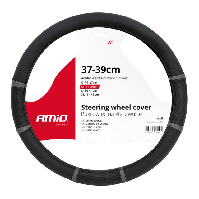 AMiO  Κάλυμμα τιμονιού SWC-06-M ,01361