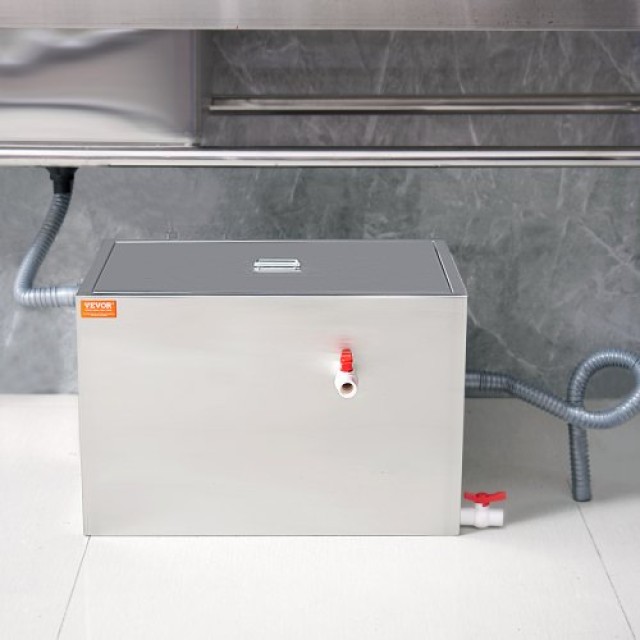 Διαχωριστής Λίπους VEVOR 40 LBS, Ανοξείδωτος, 10 GPM, για Εστιατόρια & Κουζίνες  YSFLQCRKYSBX1GX1DV0