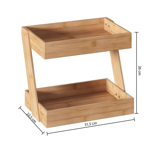 5FIVE Simply smart Οργάνωτης Ραφιέρα Μπαμπού σε Μπεζ Χρώμα 169186