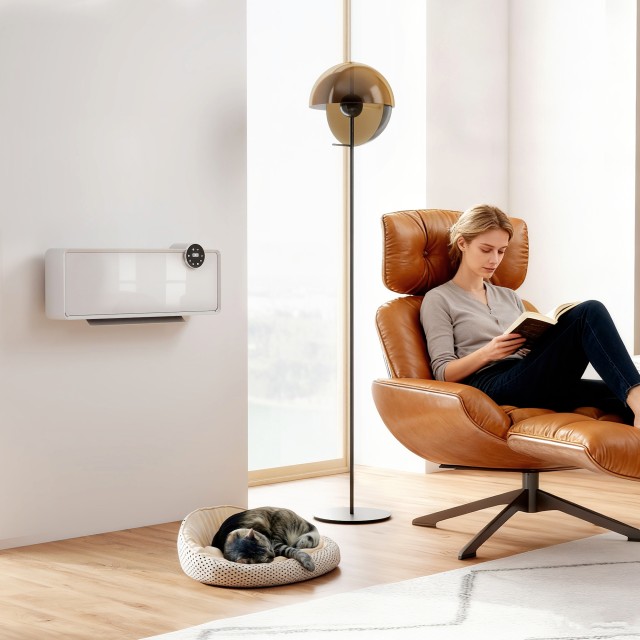 HOMCOM Ηλεκτρική Κεραμική Σόμπα Τοίχου 2000W με 3 Λειτουργίες, Ρυθμ... HOMCOM Ηλεκτρική Κεραμική Σόμπα Τοίχου 2000W με 3 Λειτουργίες, Ρυθμ...