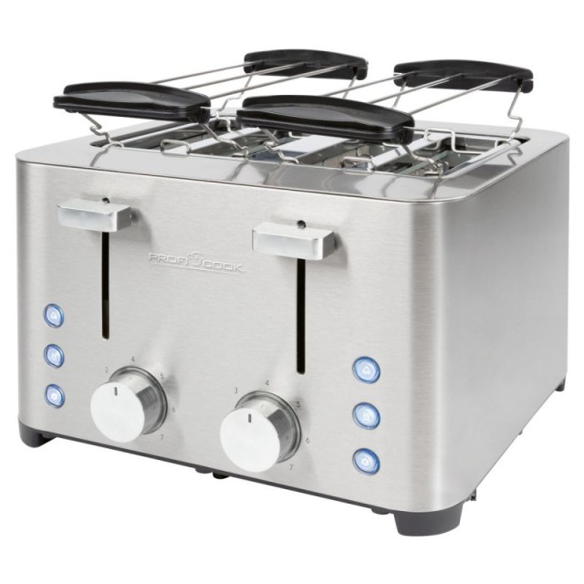 Φρυγανιέρα 4 Θέσεων 1500W Inox PC-TA1252 Profi Cook