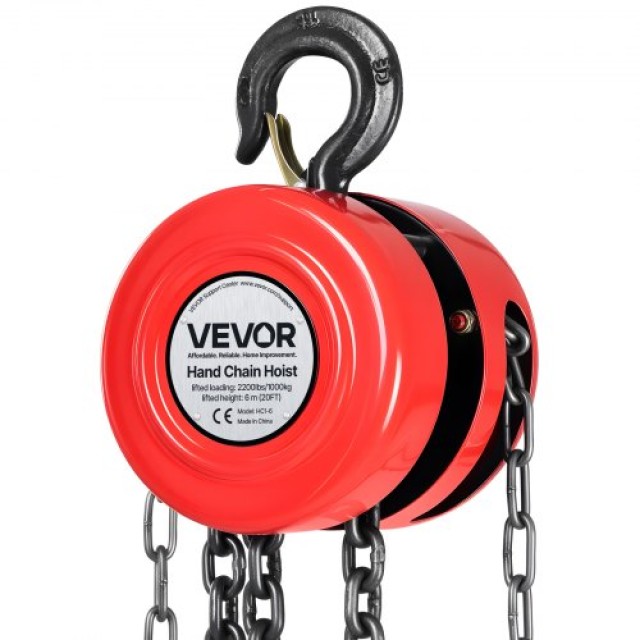 VEVOR Χειροκίνητος Ανυψωτήρας 1 Τόνου με Αναβαθμισμένη Γαλβανισμένη...
