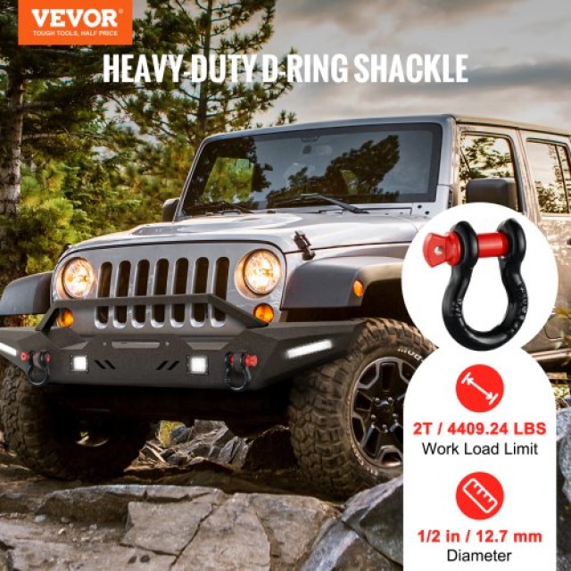 VEVOR Σετ 4 Δακτυλίων D 1/2 με Πείρο 5/8 Αντοχή 17637 lbs  JPXKHSHJ...