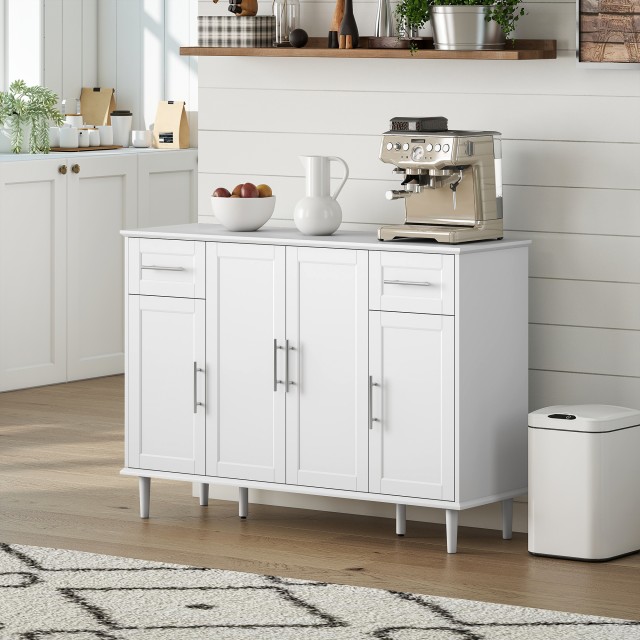 HOMCOM Κομψός Μπουφές Κρεντένζα με 2 Συρτάρια και 3 Ντουλάπια με Ρυ... HOMCOM Κομψός Μπουφές Κρεντένζα με 2 Συρτάρια και 3 Ντουλάπια με Ρυ...