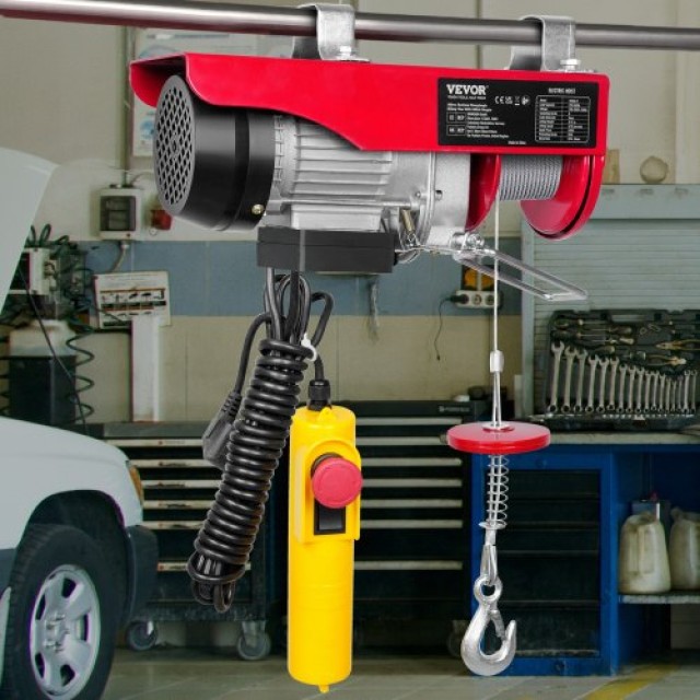 Ηλεκτρικός Γερανός VEVOR, 250kg, 220V, 40ft, Χαλύβδινο Συρματόσχοινο, Χειριστήριο 14ft  DDGSSHLYXYKKYD0QSV2