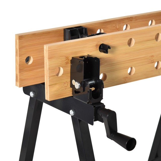 HOMCOM Πτυσσόμενος Πάγκος Εργασίας με 4 Σφιγκτήρες, Χάρακας και Γων... HOMCOM Πτυσσόμενος Πάγκος Εργασίας με 4 Σφιγκτήρες, Χάρακας και Γων...