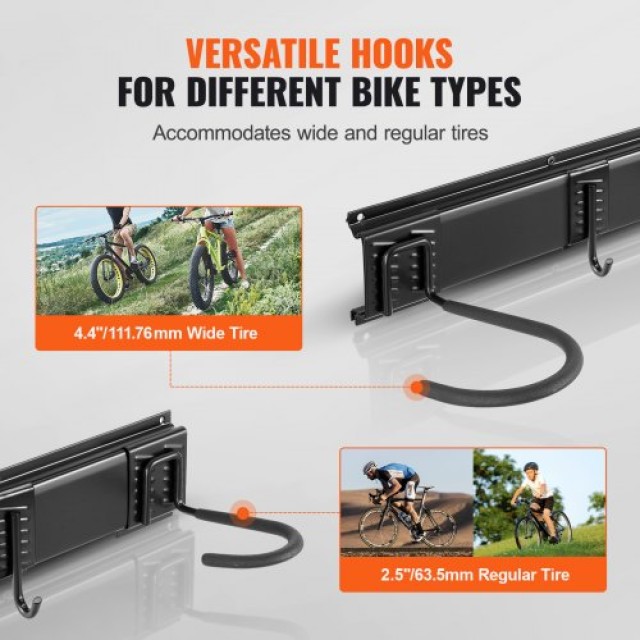 Βάση Ποδηλάτων VEVOR για 8 Ποδήλατα + 7 Κράνη  DGGJ72INCH801T2A3V0