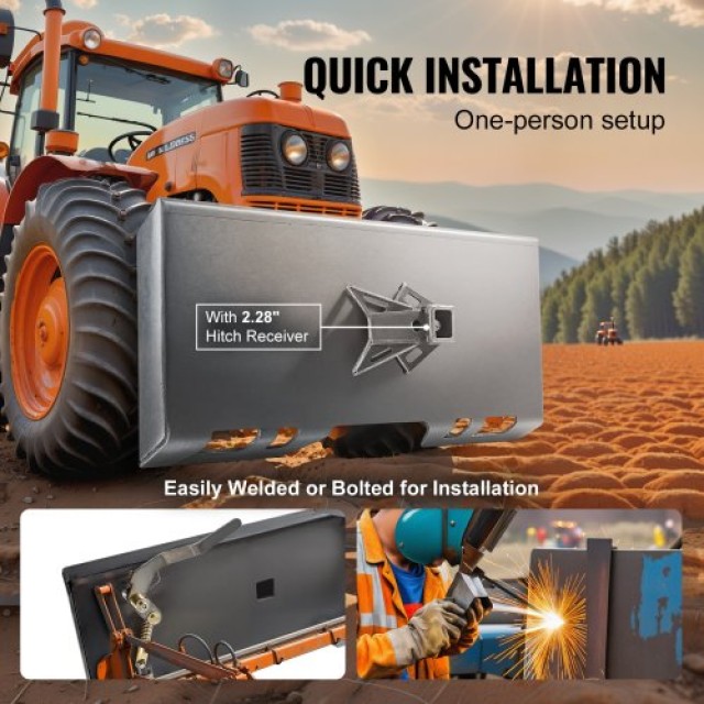 Πλάκα Προσαρμογής Skid Steer 1/4 VEVOR  HYAZB14KSAZBSFXWUV0