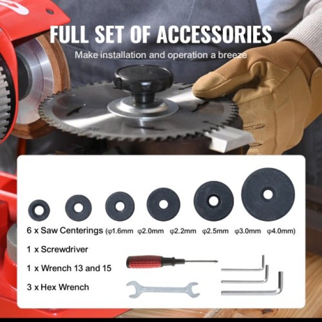 VEVOR Ακονιστής Δίσκων 370W 3600RPM & Τροχός 5  YJPMGJYJPMC5FMS0RV2 VEVOR Ακονιστής Δίσκων 370W 3600RPM & Τροχός 5  YJPMGJYJPMC5FMS0RV2