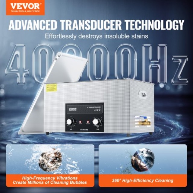 VEVOR  22L Υπερηχητικός Καθαριστής με Θερμαντήρα, Χρονοδιακόπτη & Καλάθι Ψηφιακή Συσκευή XNKZCSBQXJ22MP5KUV2
