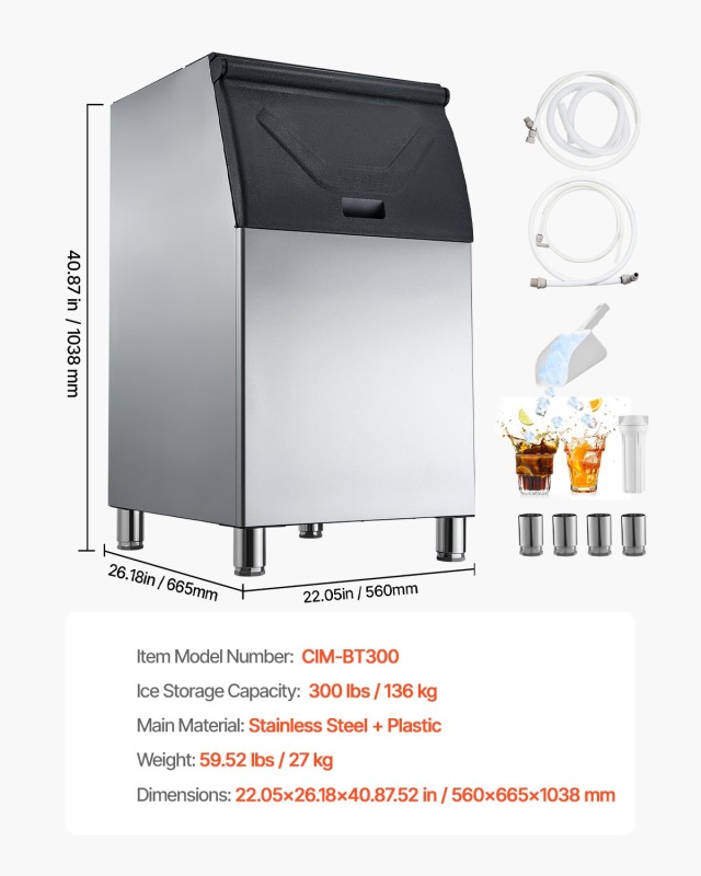 VEVOR Ανοξείδινη Επαγγελματική Δεξαμενή Πάγου 136 KG με Αντιολισθητ... VEVOR Ανοξείδινη Επαγγελματική Δεξαμενή Πάγου 136 KG με Αντιολισθητ...