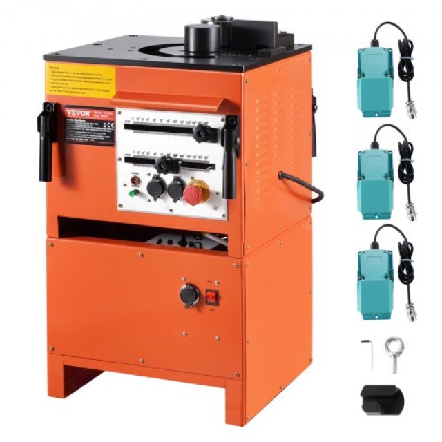 VEVOR  Ηλεκτρική Διπλή Μηχανή Κάμψης Οπλισμού 1700W 3 Γωνίες έως 1 ...