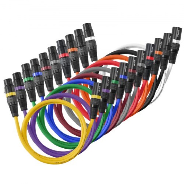 VEVOR Καλώδιο Μικροφώνου XLR 3.3 FT με Χρυσαφένια Pins & Πολύχρωμου... VEVOR Καλώδιο Μικροφώνου XLR 3.3 FT με Χρυσαφένια Pins & Πολύχρωμου...