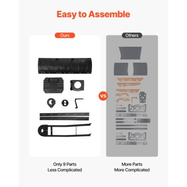 VEVOR Πολυχρηστικό Κιτ Εκχιονιστικού 1524 mm για ATV/UTV XLCYPS60IN...