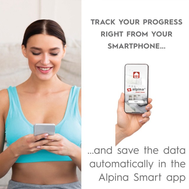 ALPINA  Ζυγαριά Alpina Smart Home με Ανάλυση Σώματος και Εφαρμογή WIFI Μέγιστο 180kg 02841694