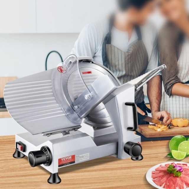 Ηλεκτρικός Κόφτης Κρέατος VEVOR 240W, 10 Λεπίδα, Ρυθμιζόμενο Πάχος  SYDRQPJ240W1ZUOPAV2
