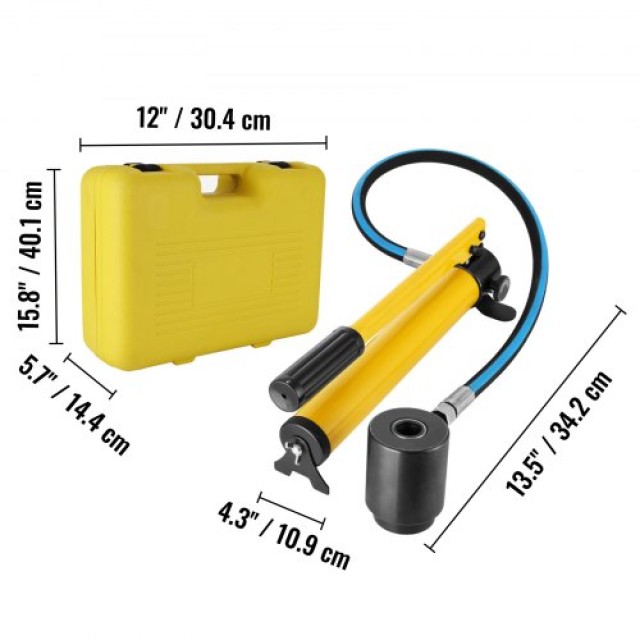 Σετ Υδραυλικής Διάτρησης VEVOR 10 Τόνων, 1/2 έως 2  HK-8BKKQ0000000...