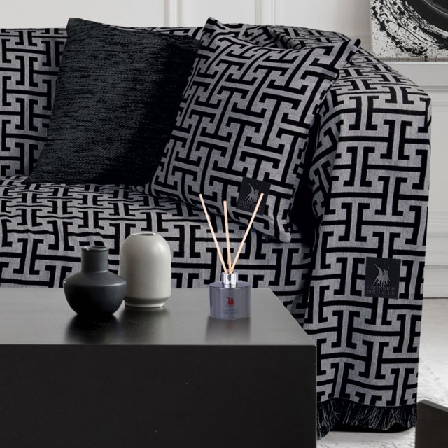 GREENWICH POLO CLUB Ριχτάρι Essential 3901 Γκρι/Μαύρο 180x300 20618...