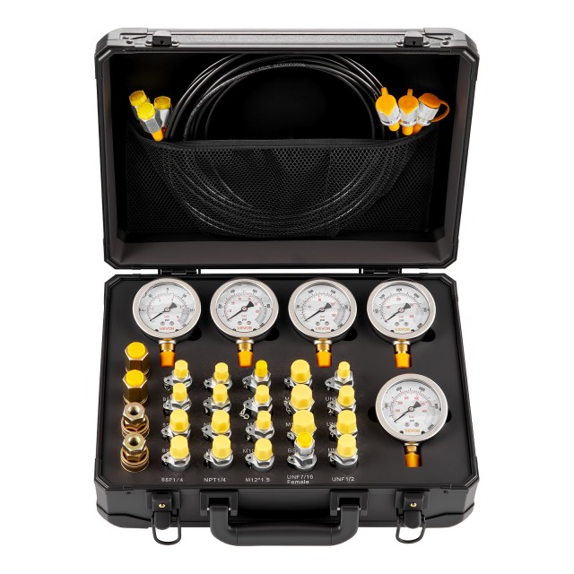 VEVOR Σετ Δοκιμής Υδραυλικής Πίεσης 10/60/160/400/600 Bar (150/900/...