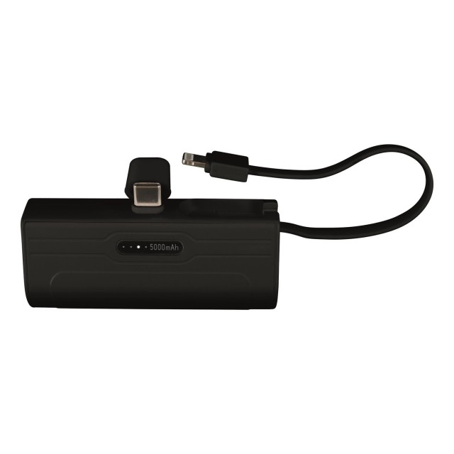 Power Bank 5000mAh με Θύρες Lightning & Type-C – Μαύρο HT0115 Be Mix