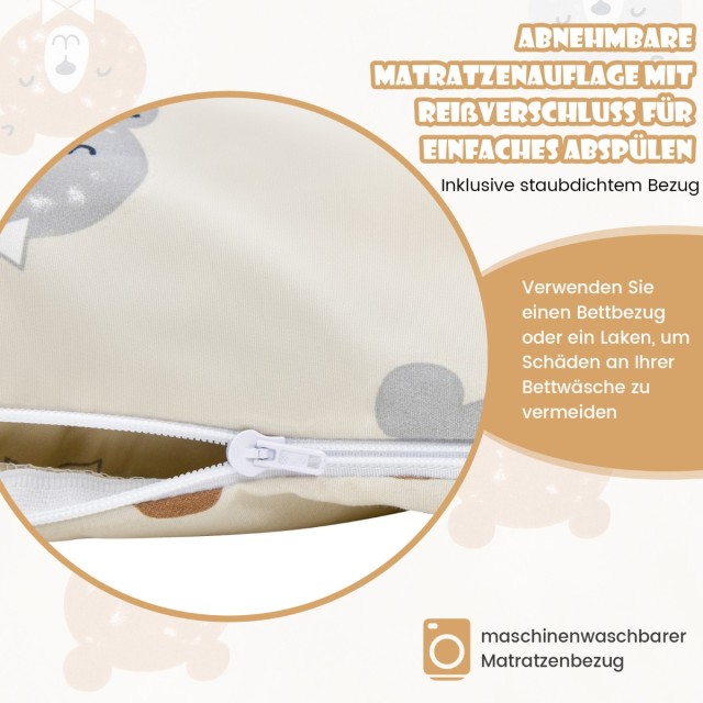 Costway  Ιαπωνικό Στρώμα Φουτόν 90 x 200 cm με Πλενόμενο Κάλυμμα & ...