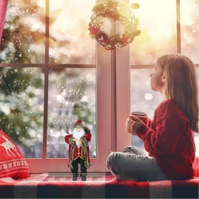 BAKAJI Στολίδι Αγίου Βασίλη Διακοσμητικό Αγαλματίδιο 40cm Μπορντό σ... BAKAJI Στολίδι Αγίου Βασίλη Διακοσμητικό Αγαλματίδιο 40cm Μπορντό σ...