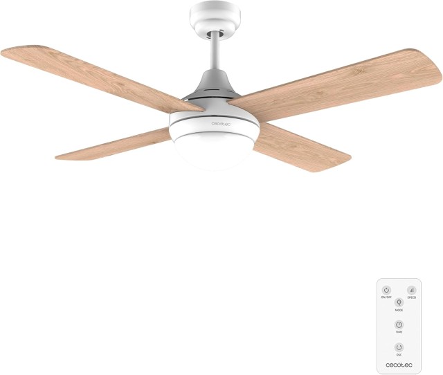 Ανεμιστήρας Οροφής 42 με LED Φωτισμό, Μοτέρ DC, 3 Ταχύτητες, Τηλεχειριστήριο Λευκό CEC-05996 Cecotec
