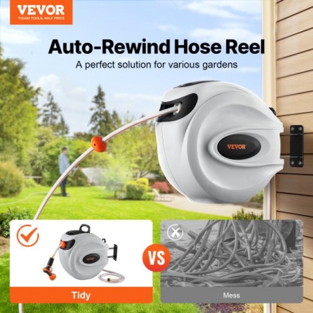 VEVOR Αναδιπλούμενος Σωλήνας Κήπου 1/2 x 131.23 ft Τοίχου KSSJGQSHC20042YNYV0