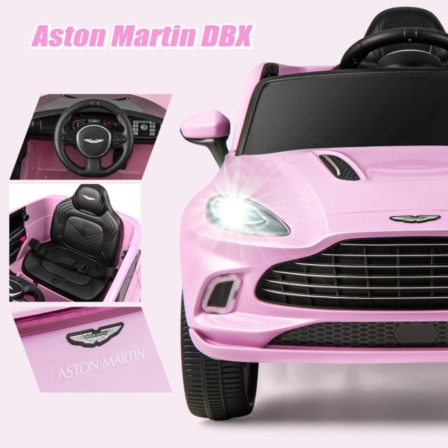Costway  Αδειοδοτημένο Παιδικό Όχημα Aston Martin DBX με LED Φώτα και Τηλεχειριστήριο TQ10142DE-PI