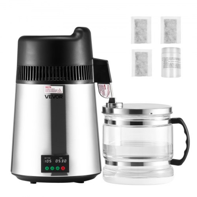 VEVOR Συσκευή Απόσταξης Νερού 6L - Ανοξείδωτη 900W 6LZLSJZXID6LGX8N...