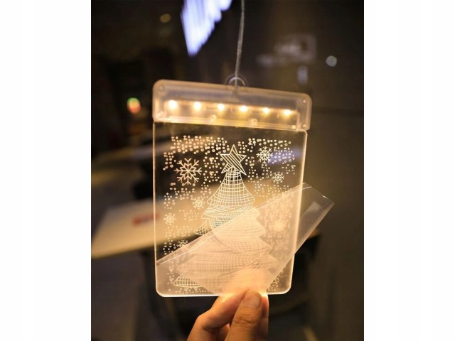 Verk Group 3D Διακοσμητικό Υαλοστάσιο Χριστουγεννιάτικα Φώτα 590745... Verk Group 3D Διακοσμητικό Υαλοστάσιο Χριστουγεννιάτικα Φώτα 590745...