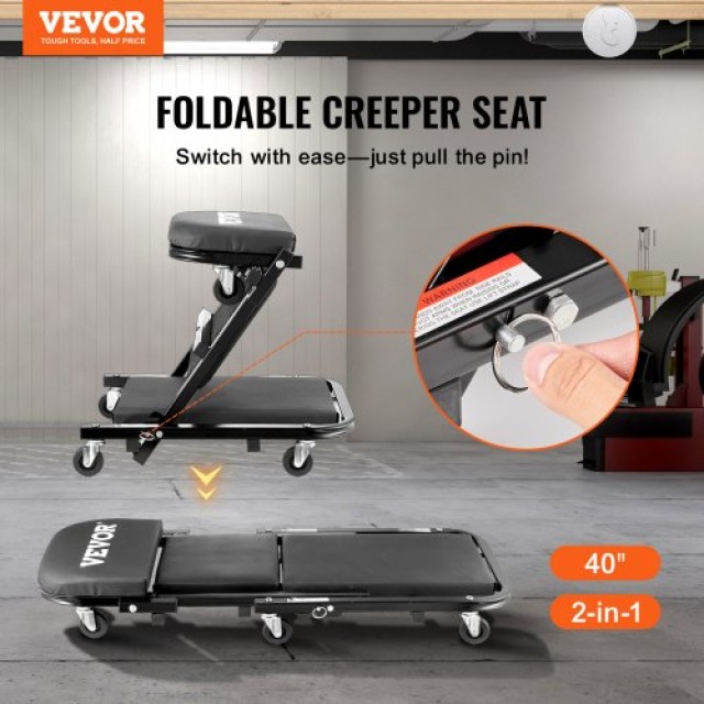 VEVOR 40 Πτυσσόμενο Σκαμπό Συνεργείου 450 lbs  KZDXCTBYXJ40CJ62RV0