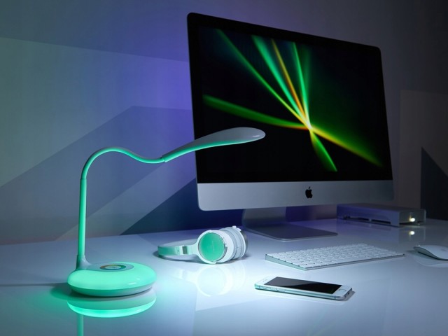 Verk Group Λάμπα Γραφείου LED RGB με 256 Χρώματα 5907451333303