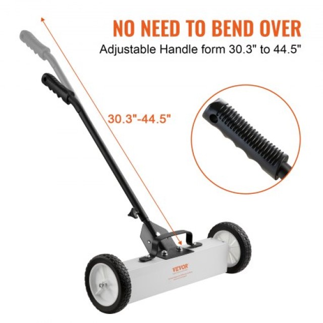 VEVOR Μαγνητική Σκούπα 45Lbs με Ρόδες, 18 Τηλεσκοπική Λαβή για Εύκολο Καθάρισμα  TLSCXQSQT1845AO8ZV0