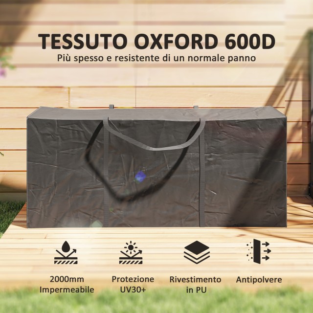 Outsunny Τσάντα Αποθήκευσης 720L, 175x55x75 εκ., Μαύρο 84G-844V00BK